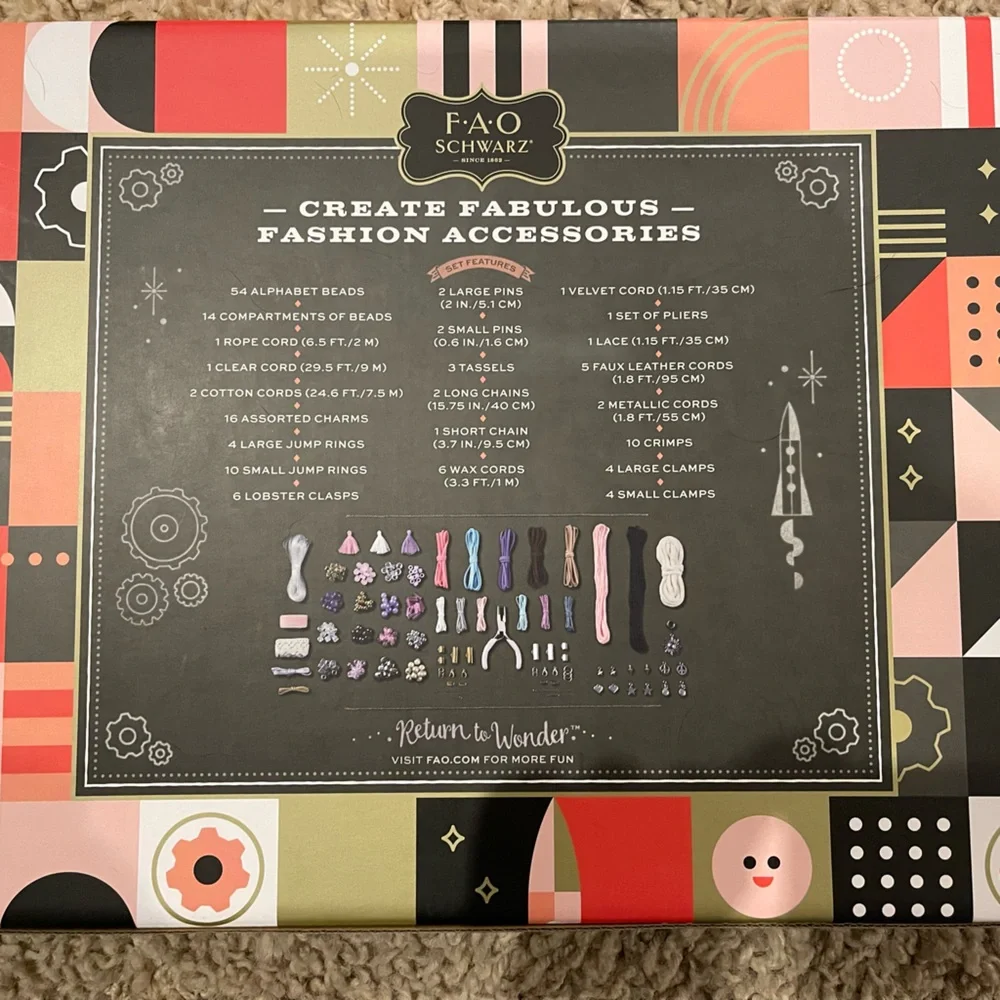 2 Brand New FAO Schwartz Jewelry Designer Set